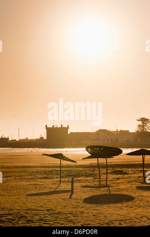 Spiaggia Essaouira, sulla costa atlantica, Marocco, Africa Settentrionale, Africa Foto Stock