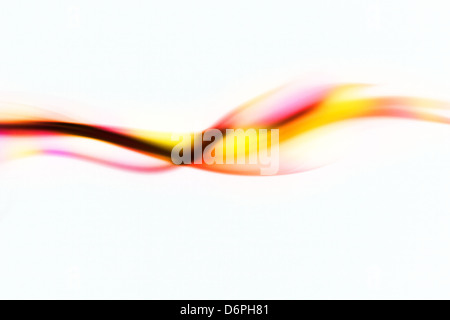 Abstract fumo colorato di curve Foto Stock