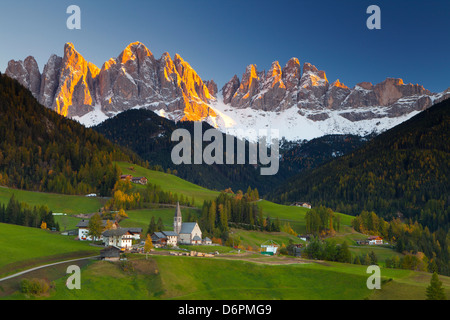 Santa Maddalena in Val di Funes, Trentino Alto Adige, Dolomiti, Alto Adige, Italia, Europa Foto Stock