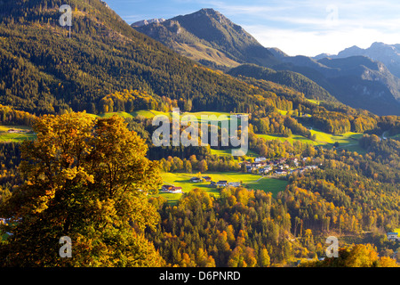 Vista di Berchtesgaden, Baviera, Germania, Europa Foto Stock