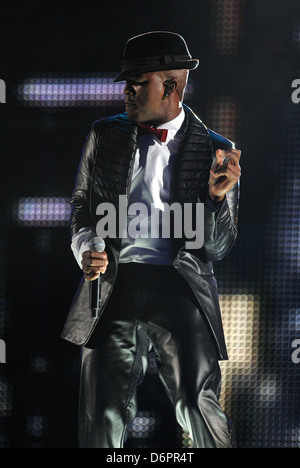 Ne-Yo Michael Forever: Michael Jackson Tribute concerto tenuto a Cardiff Millenium Stadium. Cardiff, Galles - 08.10.11 Foto Stock