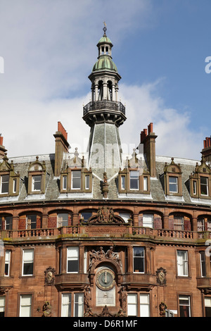 Charing Cross Mansions Glasgow centro, progettato dall'architetto John James Burnet, St George's Road, Scozia, Regno Unito Foto Stock