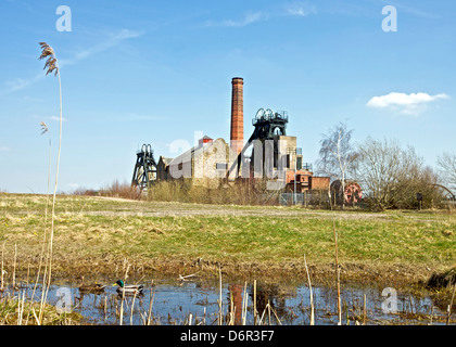 Pleasley Vale colliery Foto Stock