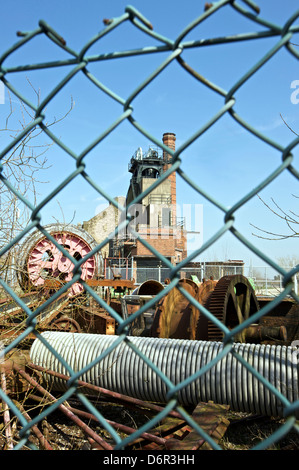 Pleasley Vale colliery Foto Stock