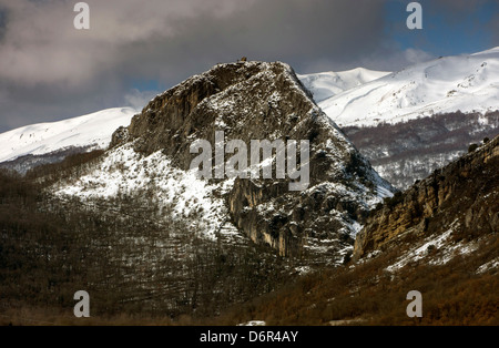 Clalames da Tarascon sur Ariège, inverno, Pirenei francesi, Francia Foto Stock