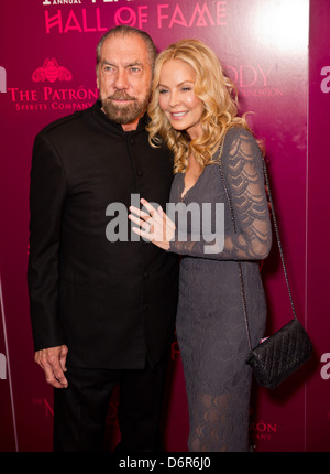 Giovanni Paolo DeJoria e moglie Eloise il Film Texas Hall of Fame Premi mostra a ACL Live Austin, Texas - 08.03.12 Foto Stock