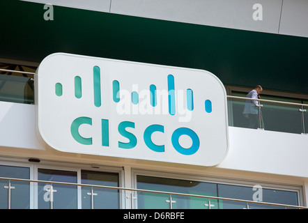 Londra, UK, CA-casa filiale di Stati Uniti e global Neztwerkanbieters Cisco Systems Foto Stock