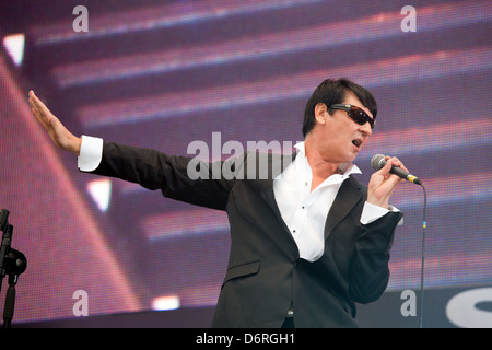 Poznan, Polonia, paroliere e cantante Maciej Malenczuk Foto Stock