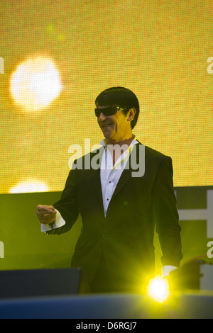 Poznan, Polonia, paroliere e cantante Maciej Malenczuk Foto Stock