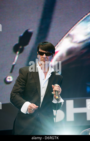 Poznan, Polonia, paroliere e cantante Maciej Malenczuk Foto Stock