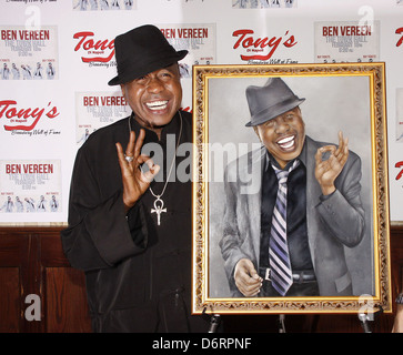 Ben Vereen e Valerie Smaldone ritratto scoprimento e festa in onore di Broadway leggenda Ben Vereen seguendo il suo Municipio Foto Stock