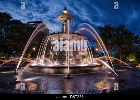 La fontana di Tourny nella città di Québec Foto Stock