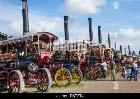 Regno Unito, Inghilterra, Dorset, Blanford, il grande Dorset fiera del vapore, storico a vapore motori alimentati Foto Stock