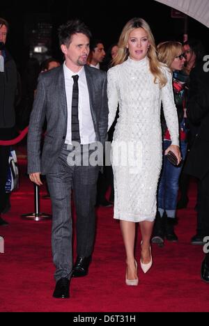 New York, Stati Uniti d'America. Il 22 aprile, 2013. Matt Bellamy Kate Hudson presso gli arrivi per il fondamentalista riluttante Premiere al Tribeca Film Festival 2013, Tribeca Performing Arts Center (BMCC TPAC), New York, NY Aprile 22, 2013. Foto di: Gregorio T. Binuya/Everett raccolta/Alamy Live News Foto Stock