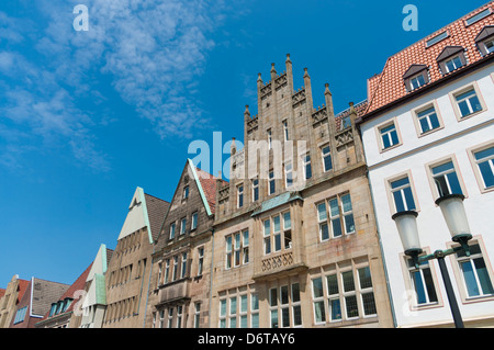 Monumentali facciate in Munster, Germania Foto Stock