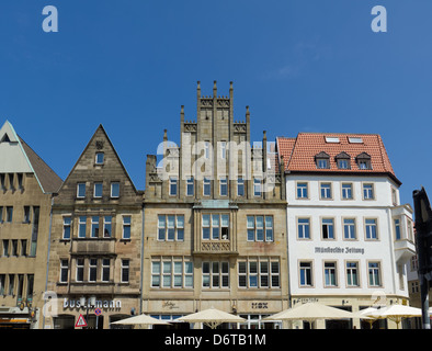 Monumentali facciate in Munster, Germania Foto Stock