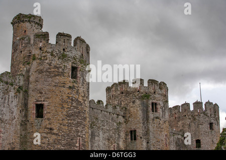 Conwy Castle gwynedd wales uk Foto Stock