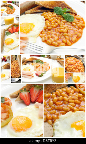 La colazione collage Foto Stock