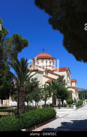 Il monastero di San Gerassimos, l'isola di Cefalonia, Grecia, Europa Foto Stock