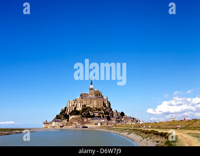 8455. Mont St Michel, in Normandia, Francia, Europa Foto Stock