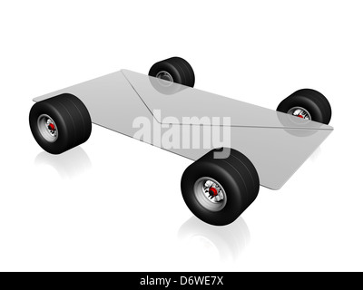 3d illustrazione di mail Foto Stock