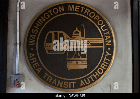 Washington Metropolitan Area Transit Authority guarnizione di tenuta Foto Stock