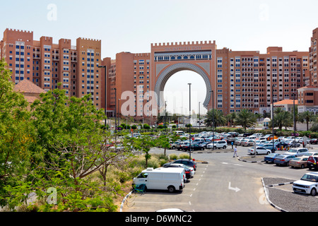 Ibn Battuta Gate, Jebel Alli, Dubai, Emirati Arabi Uniti Foto Stock