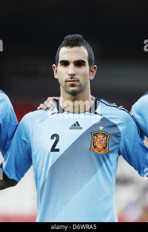 Martin Montoya (ESP), 6 settembre 2012 - Calcio : UEFA Under campionato turno di qualificazione match tra U21 Svizzera e Spagna, a Tourbillon Stadium, Sion, Svizzera, 6 settembre 2012. (Foto di AFLO) Foto Stock