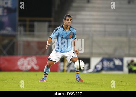 Martin Montoya (ESP), 6 settembre 2012 - Calcio : UEFA Under campionato turno di qualificazione match tra U21 Svizzera e Spagna, a Tourbillon Stadium, Sion, Svizzera, 6 settembre 2012. (Foto di AFLO) Foto Stock