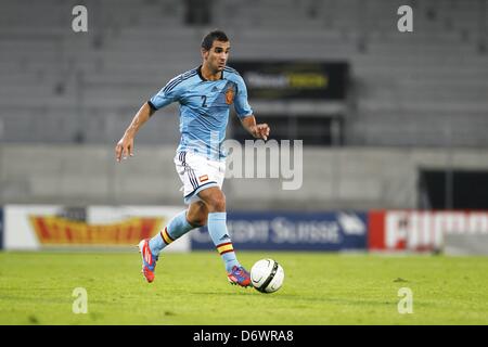 Martin Montoya (ESP), 6 settembre 2012 - Calcio : UEFA Under campionato turno di qualificazione match tra U21 Svizzera e Spagna, a Tourbillon Stadium, Sion, Svizzera, 6 settembre 2012. (Foto di AFLO) Foto Stock