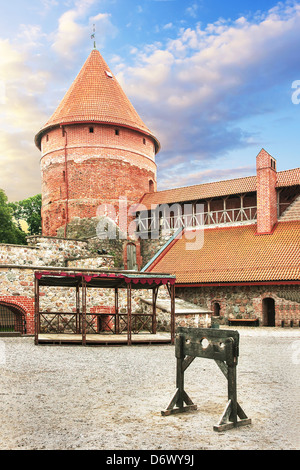 Castello Turaida in Lettonia. 13-esimo secolo. Museo pubblico. Foto Stock