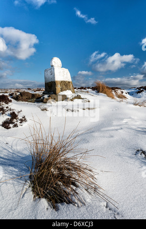 Fat Betty a Rosedale testa catturata su un luminoso e soleggiato, nevoso inverno di mattina Foto Stock