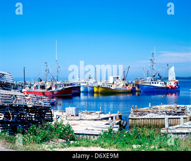 Porto di pesca vicino a Lunenburg; Canada;Nova Scotia;East Coast;Maritime; Foto Stock