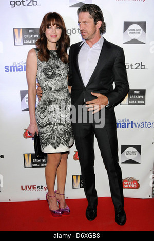 Michelle Monaghan e Gerard Butler la coalizione creativa del 2011 Iniziativa Spotlight Awards alla XXVI edizione Toronto Foto Stock