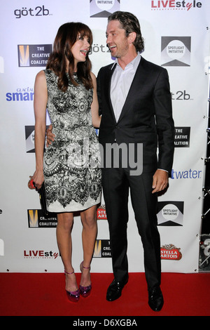 Michelle Monaghan e Gerard Butler la coalizione creativa del 2011 Iniziativa Spotlight Awards alla XXVI edizione Toronto Foto Stock