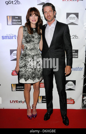 Michelle Monaghan e Gerard Butler la coalizione creativa del 2011 Iniziativa Spotlight Awards alla XXVI edizione Toronto Foto Stock