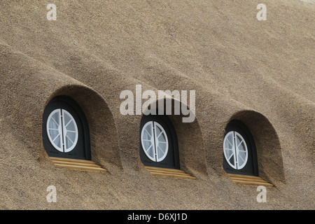 Schierensee, Germania, buona Schirensee ottiene nuovi sterpaglia Foto Stock