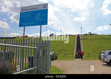 Isola il serbatoio del granaio, West Molesey, Surrey in Inghilterra REGNO UNITO Foto Stock