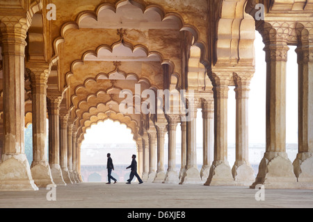 Red Fort, Agra - Sala del pubblico a Agra Fort in Agra India Foto Stock