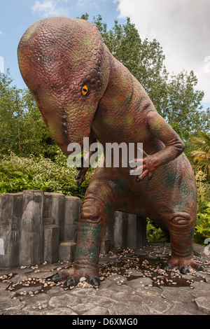 Safari di dinosauri a Blackpool Zoo Foto Stock