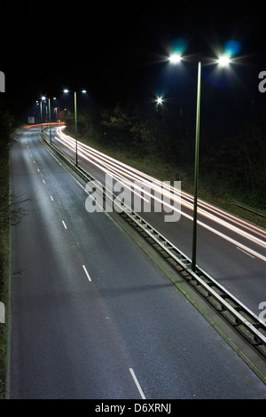 Illuminazione stradale a LED Foto Stock