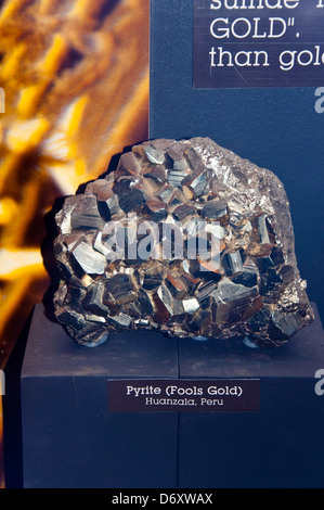 Pirite (Fools Gold) Foto Stock