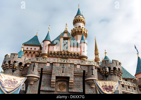 Castello di Disneyland Amusement Park, California USA Foto Stock