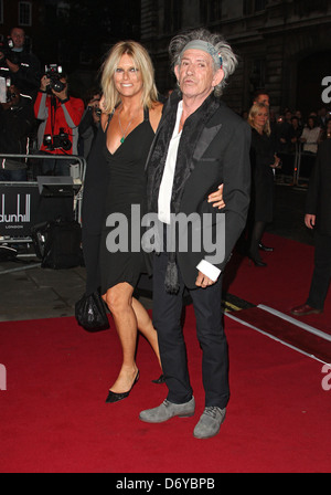 Keith Richards e moglie Patti Hansen GQ Men of the Year Awards 2011 - arrivi a Londra, Inghilterra - 06.09.11 Foto Stock