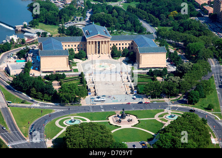 Antenna della Philadelphia Museum of Art, Pennsylvania Foto Stock