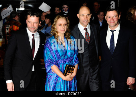 Mark Strong, Dominic West, James Purefoy, Samantha Morton John Carter premiere del film trattenuto al BFI Southbank - Arrivi. Foto Stock