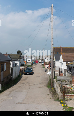 Jaywick, Essex, gli indigenti area di Inghilterra Foto Stock