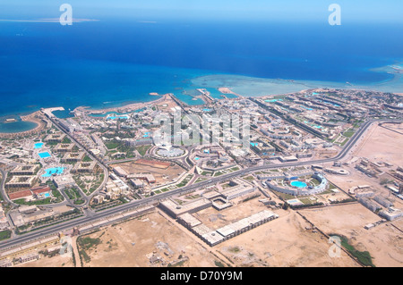 Aerophotography Hurghada, Mar Rosso, Egitto, Africa Foto Stock