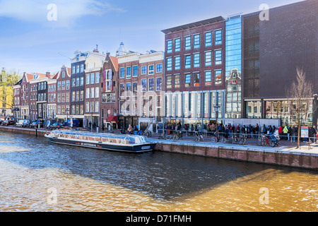 Amsterdam, Prinsengracht, la casa di Anne Frank, North Holland, Paesi Bassi Foto Stock