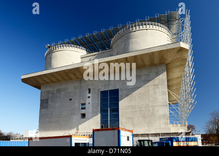 L'energia bunker in Neuhoefer street a Wilhelm il castello, Amburgo, Germania, Europa Foto Stock